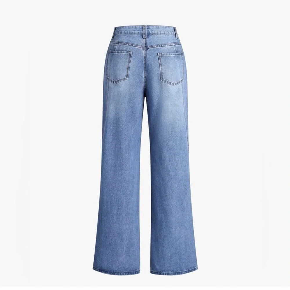 Commense Vintage Denim Straight Leg Pants - Picture 6 of 14